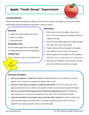 apple tooth decay experiment